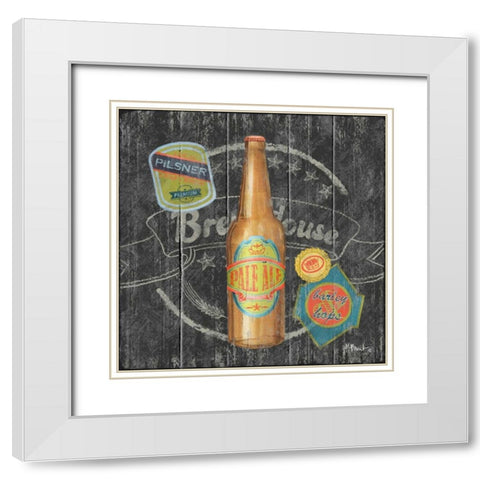 Craft Brew III White Modern Wood Framed Art Print with Double Matting by Brent, Paul