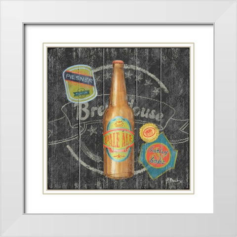 Craft Brew III White Modern Wood Framed Art Print with Double Matting by Brent, Paul