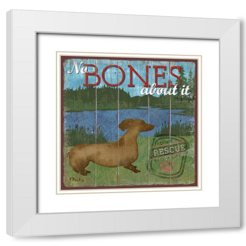 Dog Days III White Modern Wood Framed Art Print with Double Matting by Brent, Paul
