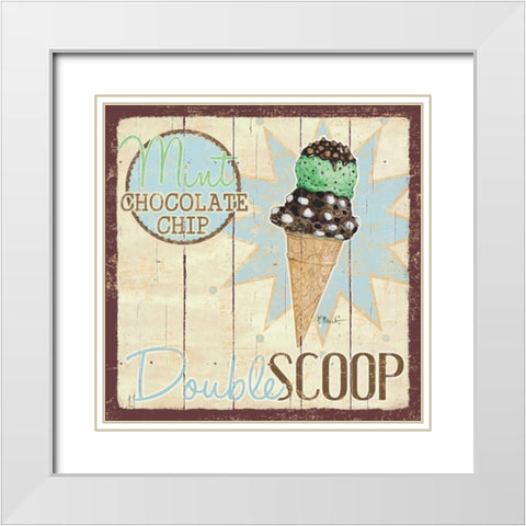 Sweet Treats I White Modern Wood Framed Art Print with Double Matting by Brent, Paul