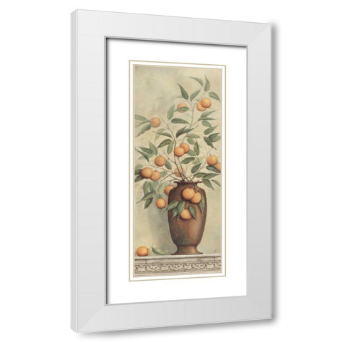 Apricotier White Modern Wood Framed Art Print with Double Matting by Brissonnet, Daphne