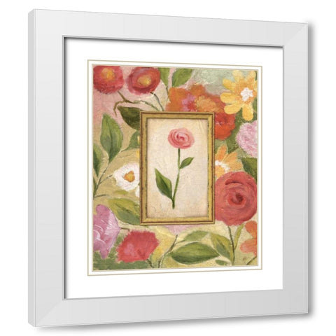 Sweet Romance II White Modern Wood Framed Art Print with Double Matting by Brissonnet, Daphne