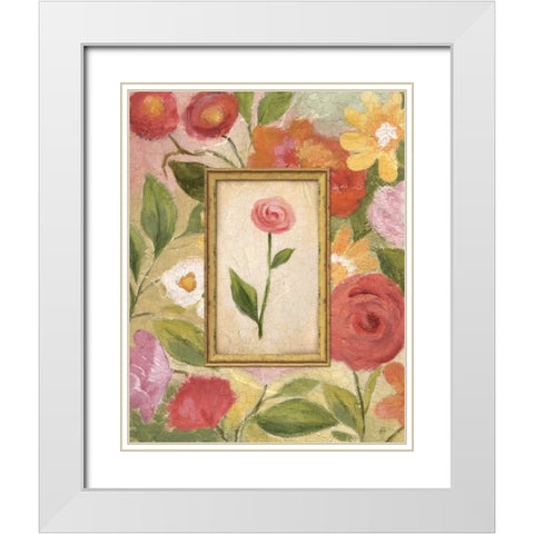 Sweet Romance II White Modern Wood Framed Art Print with Double Matting by Brissonnet, Daphne