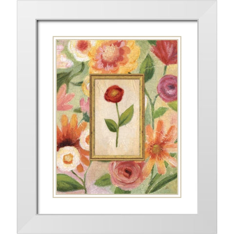 Sweet Romance III White Modern Wood Framed Art Print with Double Matting by Brissonnet, Daphne