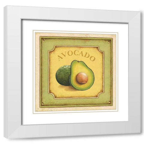Avocado White Modern Wood Framed Art Print with Double Matting by Brissonnet, Daphne