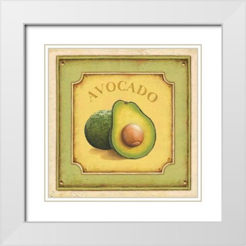 Avocado White Modern Wood Framed Art Print with Double Matting by Brissonnet, Daphne