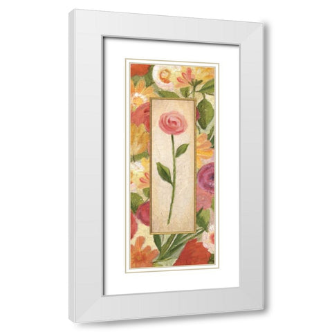 Sweet Romance Panel II White Modern Wood Framed Art Print with Double Matting by Brissonnet, Daphne