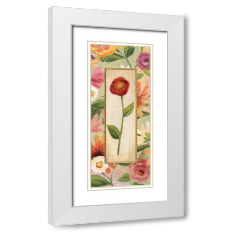 Sweet Romance Panel III White Modern Wood Framed Art Print with Double Matting by Brissonnet, Daphne