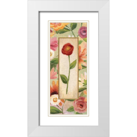 Sweet Romance Panel III White Modern Wood Framed Art Print with Double Matting by Brissonnet, Daphne