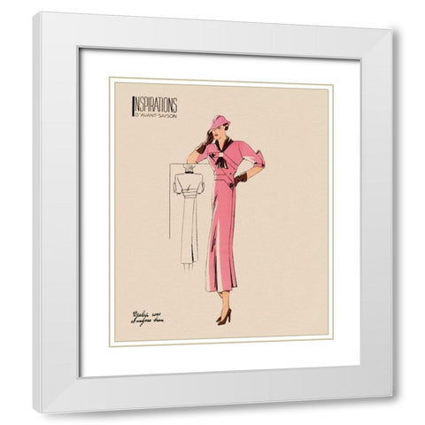 Inspirations II White Modern Wood Framed Art Print with Double Matting by Berman, Susan