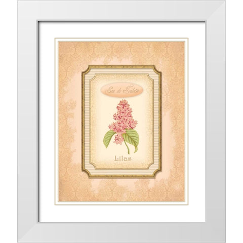 Eau de Parfum II White Modern Wood Framed Art Print with Double Matting by Corbin, Delphine