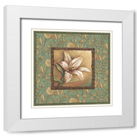 Spirits Quartet I White Modern Wood Framed Art Print with Double Matting by Corbin, Delphine