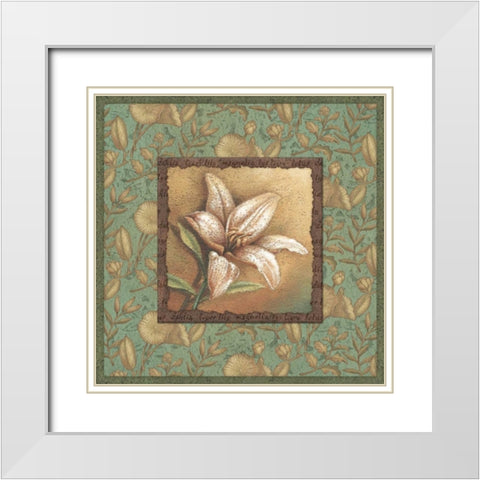 Spirits Quartet I White Modern Wood Framed Art Print with Double Matting by Corbin, Delphine