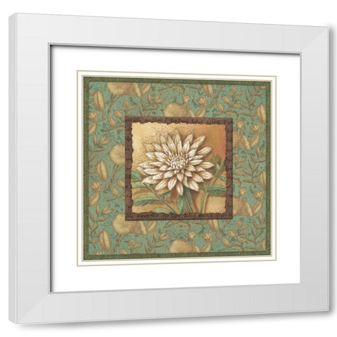 Spirits Quartet II White Modern Wood Framed Art Print with Double Matting by Corbin, Delphine