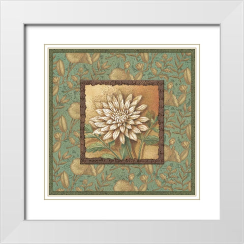 Spirits Quartet II White Modern Wood Framed Art Print with Double Matting by Corbin, Delphine