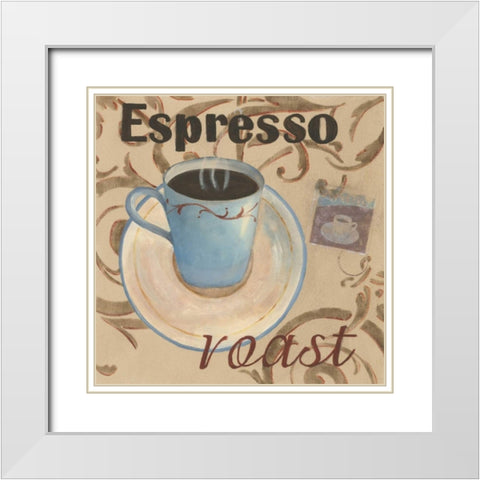 Espresso Roast White Modern Wood Framed Art Print with Double Matting by Davis, Paige