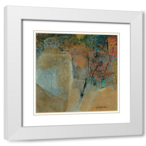 Olivine I White Modern Wood Framed Art Print with Double Matting by Dilbeck, Nikki