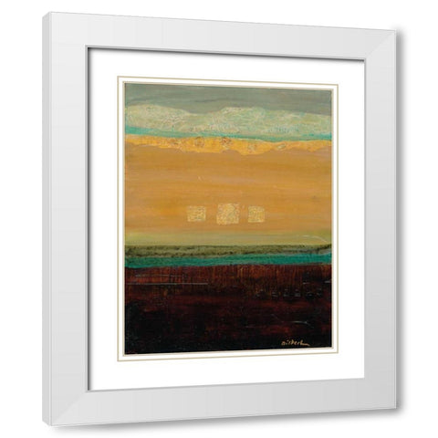 Stop 8 White Modern Wood Framed Art Print with Double Matting by Dilbeck, Nikki