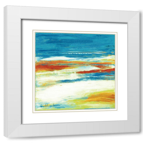 Winter White Modern Wood Framed Art Print with Double Matting by Dilbeck, Nikki