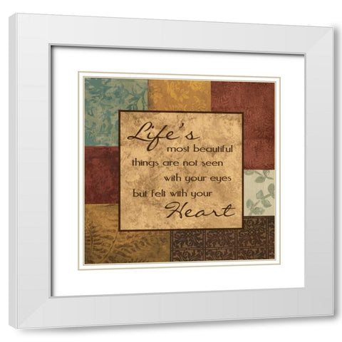 Lifes Things White Modern Wood Framed Art Print with Double Matting by Devereux, Sophie