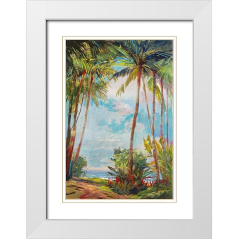 Path to Paridise II White Modern Wood Framed Art Print with Double Matting by Delanty, Rick