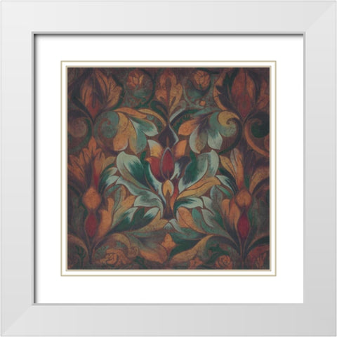 Rainforest I White Modern Wood Framed Art Print with Double Matting by Engman, Allyn