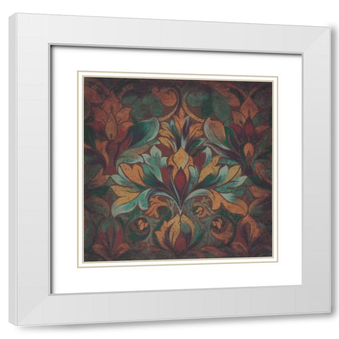 Rainforest II White Modern Wood Framed Art Print with Double Matting by Engman, Allyn