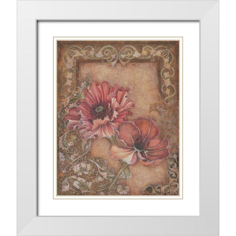 Avalon Romance I White Modern Wood Framed Art Print with Double Matting by Engman, Allyn