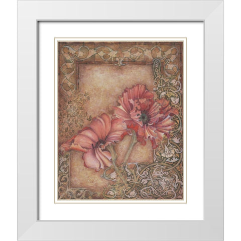 Avalon Romance II White Modern Wood Framed Art Print with Double Matting by Engman, Allyn