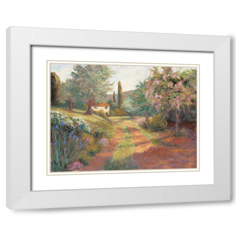 Pepes Farm II White Modern Wood Framed Art Print with Double Matting by Fermanis, Pamela