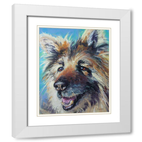 Sierra White Modern Wood Framed Art Print with Double Matting by Golubski, Becky