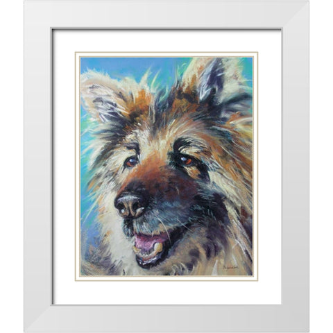 Sierra White Modern Wood Framed Art Print with Double Matting by Golubski, Becky