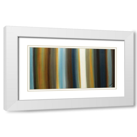 Destinos III White Modern Wood Framed Art Print with Double Matting by Guedez, Carmen