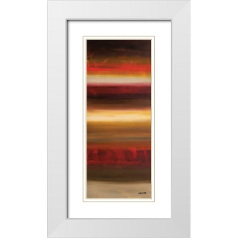 Freedom Panel White Modern Wood Framed Art Print with Double Matting by Guedez, Carmen