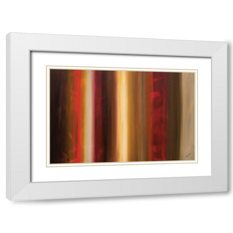 Freedom White Modern Wood Framed Art Print with Double Matting by Guedez, Carmen