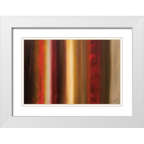 Freedom White Modern Wood Framed Art Print with Double Matting by Guedez, Carmen