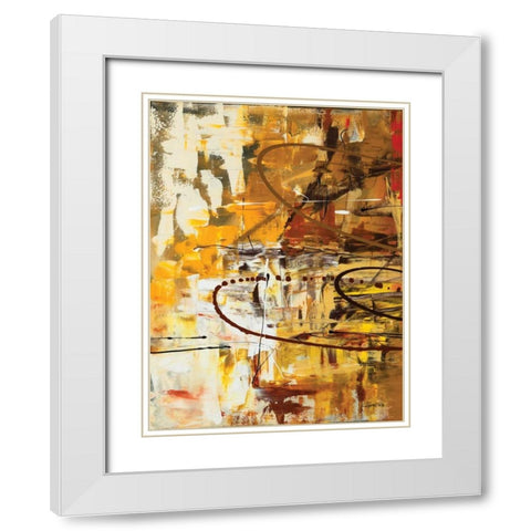 Funtastic I White Modern Wood Framed Art Print with Double Matting by Guedez, Carmen