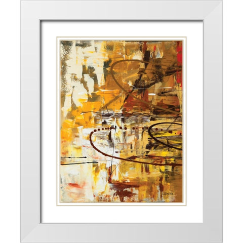 Funtastic I White Modern Wood Framed Art Print with Double Matting by Guedez, Carmen
