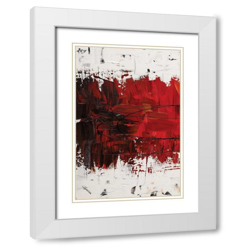 Crystal Clear II White Modern Wood Framed Art Print with Double Matting by Guedez, Carmen