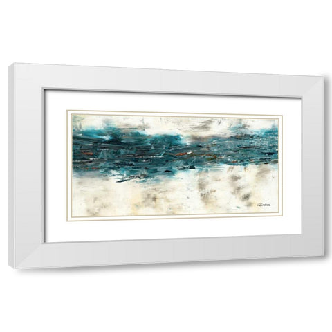 High Tide III White Modern Wood Framed Art Print with Double Matting by Guedez, Carmen