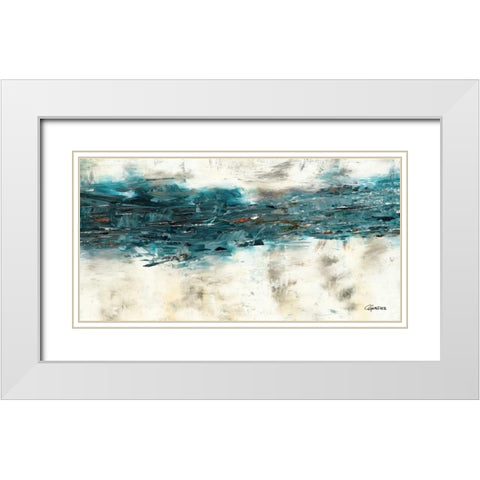 High Tide III White Modern Wood Framed Art Print with Double Matting by Guedez, Carmen