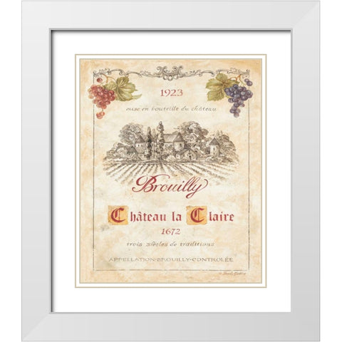 Brouilly White Modern Wood Framed Art Print with Double Matting by Gladding, Pamela