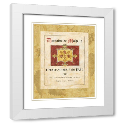 Vin I White Modern Wood Framed Art Print with Double Matting by Gladding, Pamela