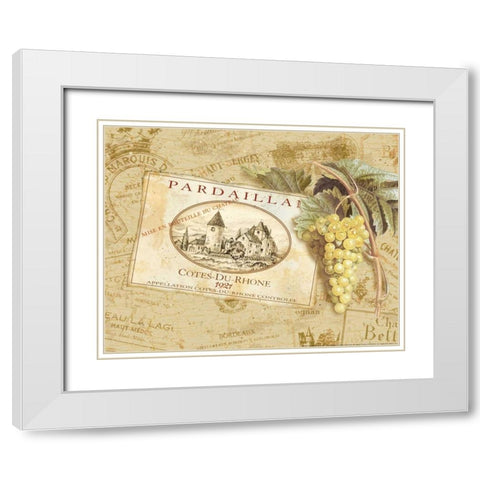 Pardaillan White Modern Wood Framed Art Print with Double Matting by Gladding, Pamela