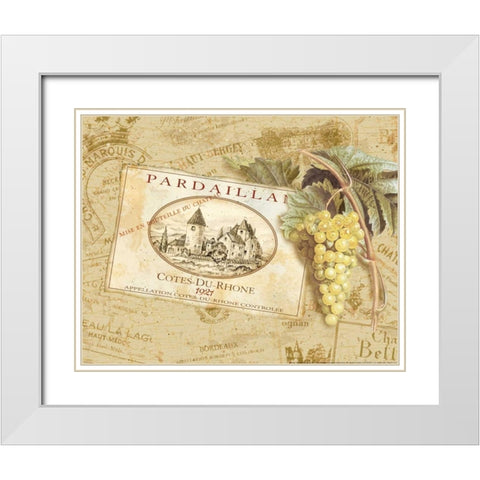 Pardaillan White Modern Wood Framed Art Print with Double Matting by Gladding, Pamela