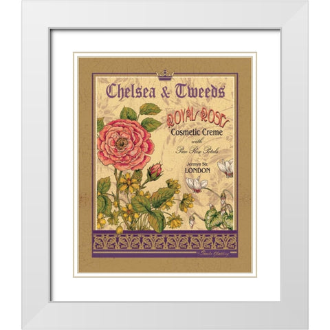 Royal Rose White Modern Wood Framed Art Print with Double Matting by Gladding, Pamela