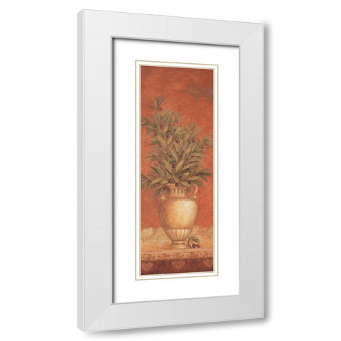 Tuscan Reverie I White Modern Wood Framed Art Print with Double Matting by Gladding, Pamela