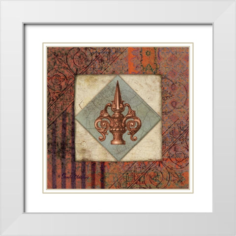 Gray Archivae White Modern Wood Framed Art Print with Double Matting by Gladding, Pamela