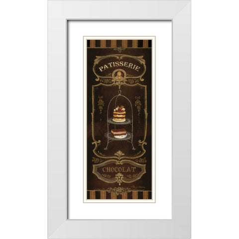 Chocolat White Modern Wood Framed Art Print with Double Matting by Gladding, Pamela
