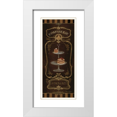 Fondant White Modern Wood Framed Art Print with Double Matting by Gladding, Pamela